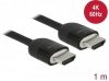 Delock Kabel HDMI M/M v2.1 1M 4K  60HZ czarny    84963